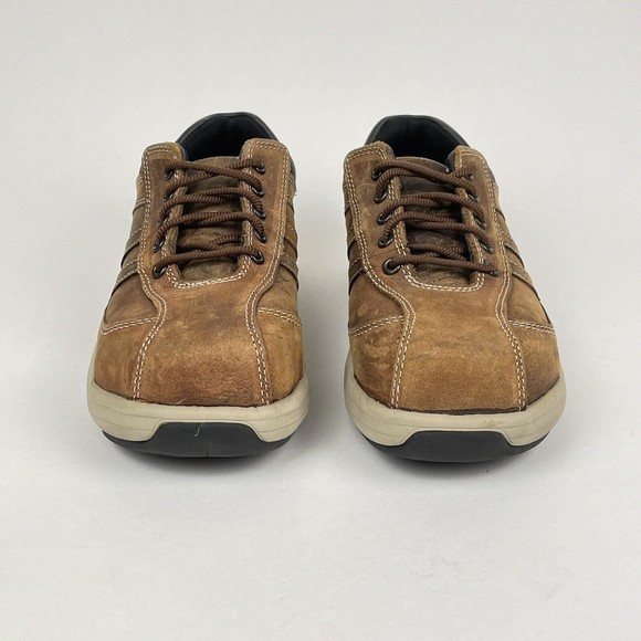 Hush Puppies Men 5 / Women 7 Hytest Brown Casual Oxford Steel Toe Work Shoes - Picture 5 of 12